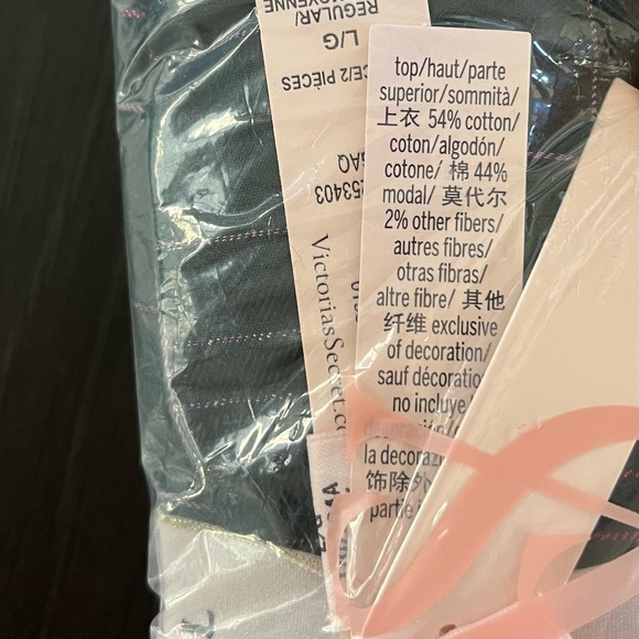 Victoria's Secret Green and Pink Plaid Pajama Set - Picture 5 of 6